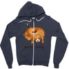 beagle bagel Zipper Hoodie