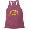 check engine light Racerback Tank