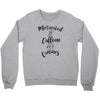 motivated by caffeine and canines Crewneck Sweatshirt