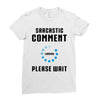 sarcastic comment loading Ladies Fitted T-Shirt