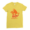 mega fire Ladies Fitted T-Shirt
