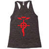 fma full metal alchemist cross inspired ladies Racerback Tank