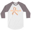 Survivor Of Uterine Cancer 3/4 Sleeve Shirt