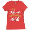 kings are born in 1958 Ladies Fitted T-Shirt