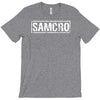 samcro funny retro biker gang sons fancy dress anarchy vintage T-Shirt