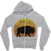 roam sweet roam slouchy Zipper Hoodie