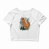 polygon fox graphic Crop Top