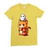 brave kitty Ladies Fitted T-Shirt