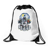 penguin time Drawstring Bags
