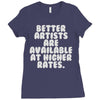 freelance artist advertising Ladies Fitted T-Shirt