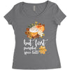 but first pumpkin spice latte, Women's Triblend Scoop T-shirt