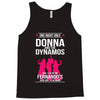 Donna And Dynamos White Letter Tank Top