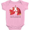 lung cancer awaneress Baby Bodysuit