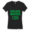 drink mode on (2) Women's V-Neck T-Shirt
