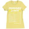 January Girl Facts Capricorn Ladies Fitted T-Shirt