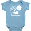 never give up on dreams ladies fitted Baby Onesie