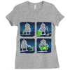 saving the world, one small step at a time Ladies Fitted T-Shirt