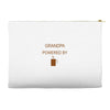 grandpa powered by coffee Accessory Pouches