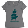 friends not food. Women's Triblend Scoop T-shirt