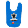 disc golf frisbee leaning on target basket innova Baby Bibs