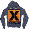 irritant symbol Zipper Hoodie