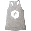 moon alien predator Racerback Tank