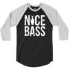 nice bass fishing 3/4 Sleeve Shirt