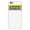 warning offensive mens funny iPhone 6 Plus/6S Plus Case