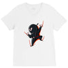 he&rsquo;s coming to get you V-Neck Tee