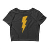 lightning bolt camera flash Crop Top