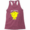 mr happy Racerback Tank