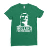 rollins for president  funny  comic henry rollins punk rock tv p Ladies Fitted T-Shirt