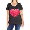 love couples Ladies Curvy T-Shirt