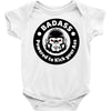 badass bad angry primate Baby Bodysuit