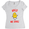 nugs not drugs Women's Triblend Scoop T-shirt