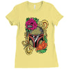 boba flower Ladies Fitted T-Shirt