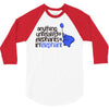 anything unrelated elephants 3/4 Sleeve Shirt