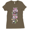 piggy pizza Ladies Fitted T-Shirt