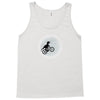 Dinosaur Riding A Bike To The Moon Tank Top