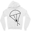 stick man skydiving Zipper Hoodie