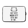 weird kitty Laptop sleeve