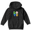 love baseball neon rhinestuds Youth Hoodie