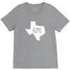 home texas outline V-Neck Tee