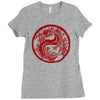 chinese new year dragon Ladies Fitted T-Shirt