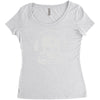 astronaut skull Women's Triblend Scoop T-shirt