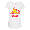 kino loves hong kong Maternity Scoop Neck T-shirt