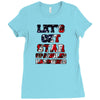 star spangled hammered Ladies Fitted T-Shirt
