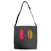 what up dog ketchup hot dog Adjustable Strap Totes