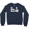 v6 eat sleep shoot Crewneck Sweatshirt