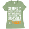 Strong Independent Motivated Pisces Ladies Fitted T-Shirt